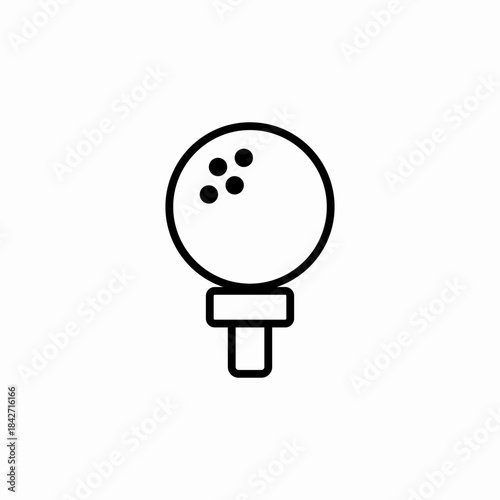 golf ball icon sign vector