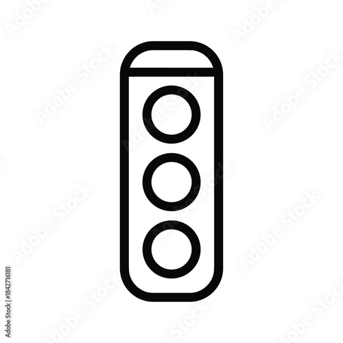 Simple traffic light icon