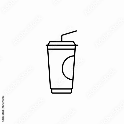 juice take away icon sign vector