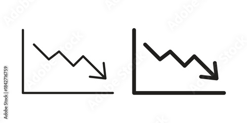 Arrow trend-down icon