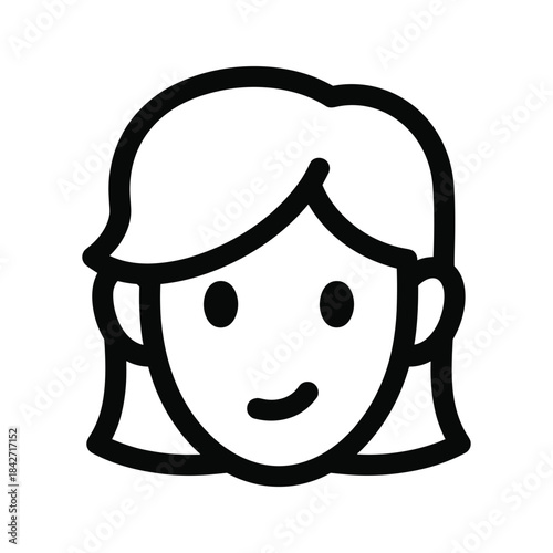 Simple cartoon character illustration