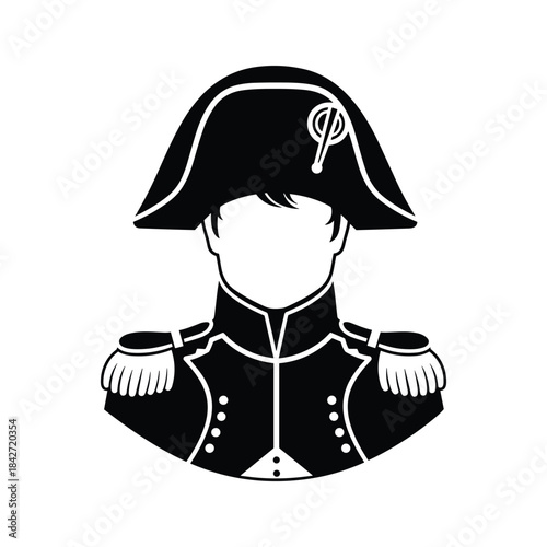 Napoleon bonaparte military uniform illustration