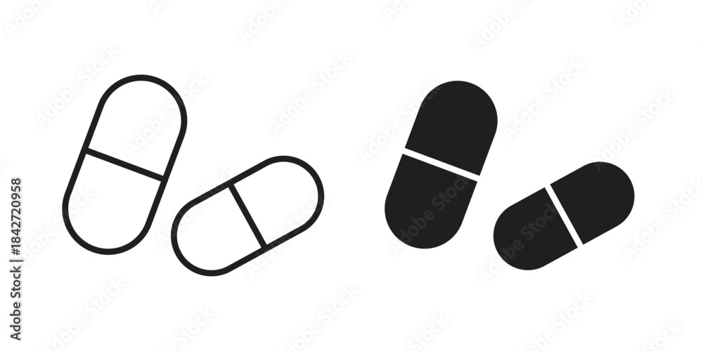 Naklejka premium Capsules icon