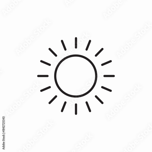 sun shine icon sign vector