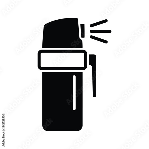 Fire extinguisher icon in action