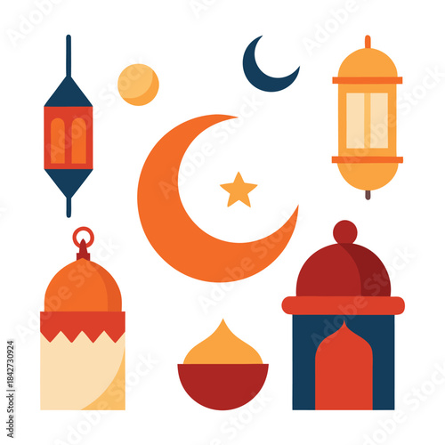 vector illustration of mosque in istanbul turkey