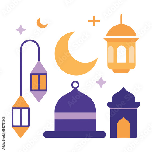 taj mahal vector illustration