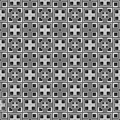 black and white seamless geometric pattern
