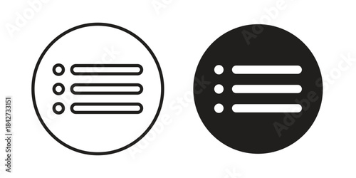 Menu list button icon