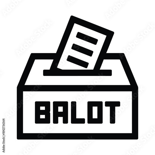 Casting vote in ballot box