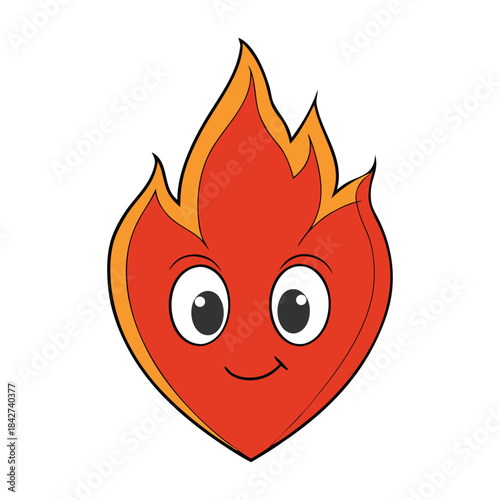 A flaming heart glowing with passion, its fiery edges flickering with warmth and intensity, symbolizing deep love, burning emotions, and an unbreakable bond that shines brightly.
