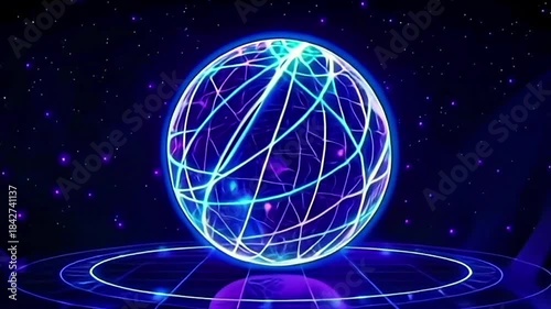 Digital Earth Network Global Connection Data Flow