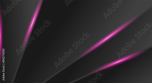 Abstract Dark Background with Glowing Pink Lines  Technology Concept