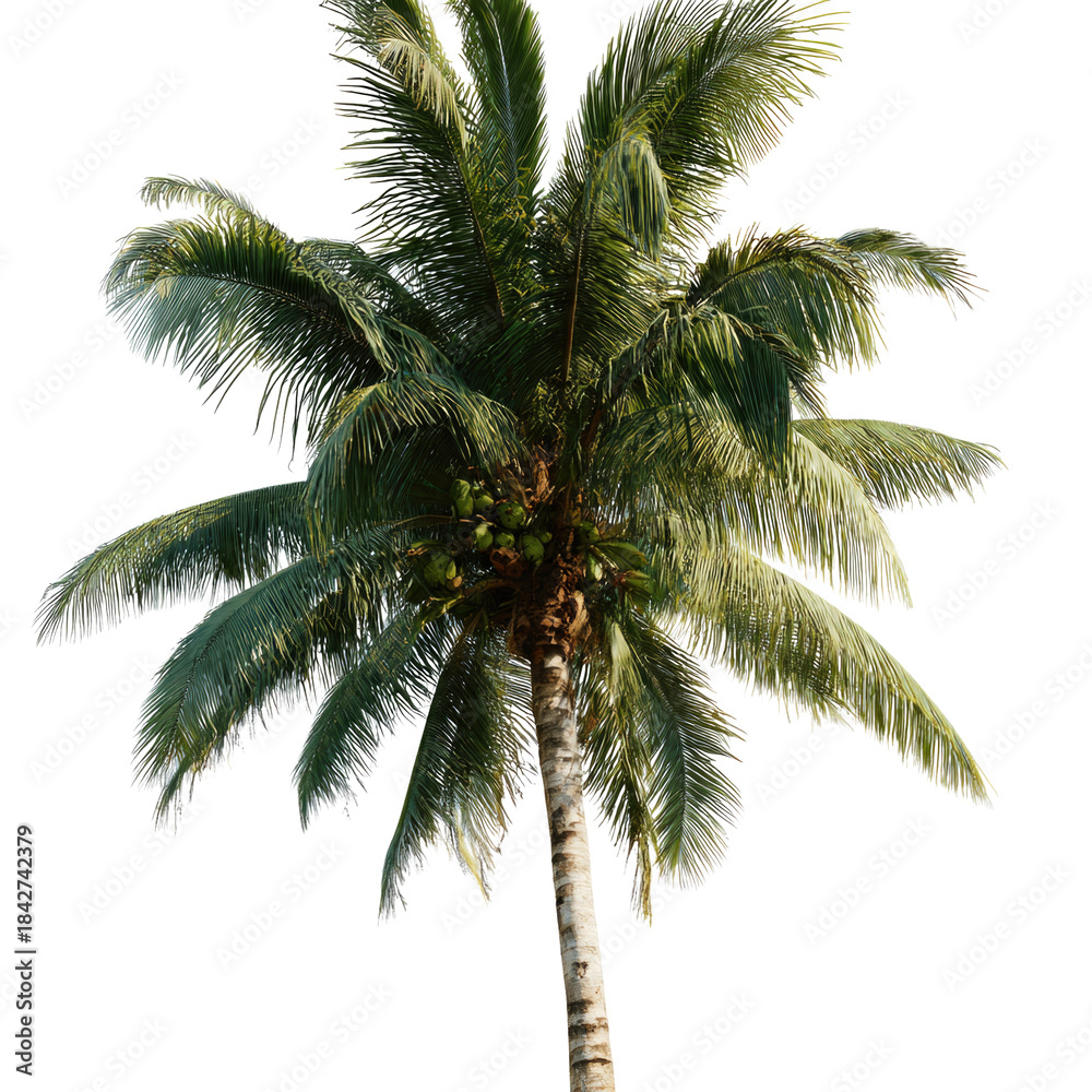 Fototapeta premium Coconut Palm Tree Isolated