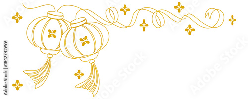 gold lanterns for Chinese New Year decoration 1.eps