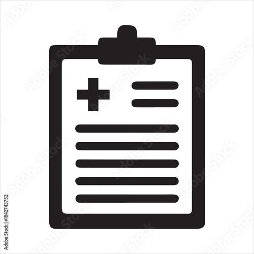 Medical chart or diagram with healthcare data visualization