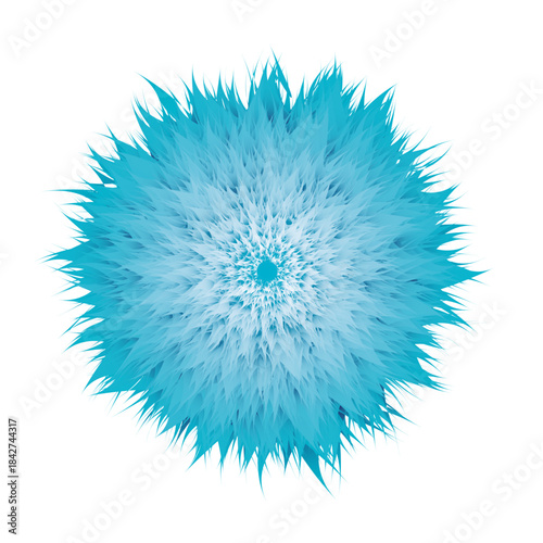 A Blue flower with a white stem. The flower is the main focus of the image