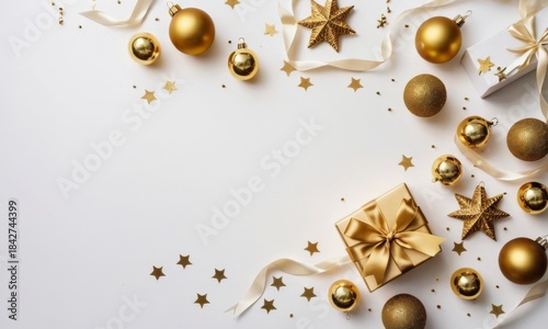 Happy Christmas and New Year greeting, celebrating with colorful decorations and sparkling lights, perfect for festive holiday cards and joyful celebrations.