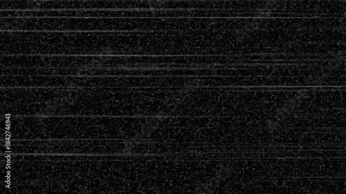 Black screen with thin static lines. Analog TV noise, random vertical distortion, bad signal interference. retro CRT glitch 4K overlay.