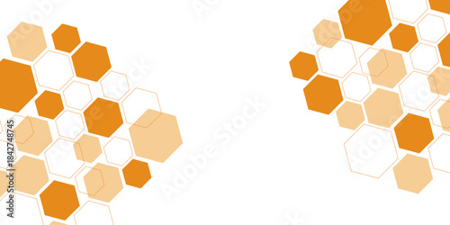 Orange high technology frame for design element