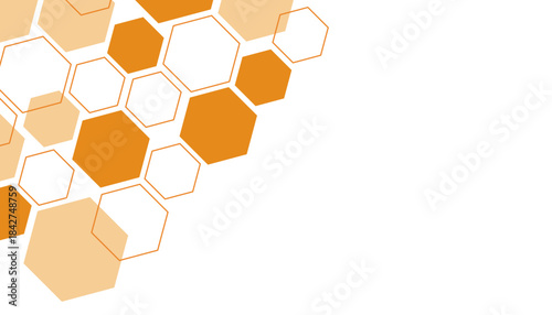 Orange high technology frame for design element