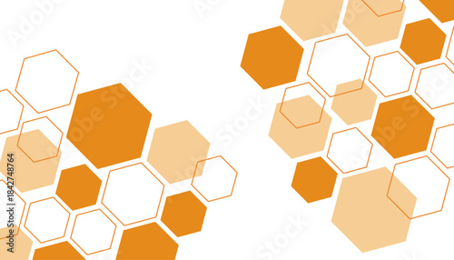 Orange high technology frame for design element