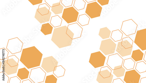 Orange high technology frame for design element