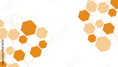 Orange high technology frame for design element