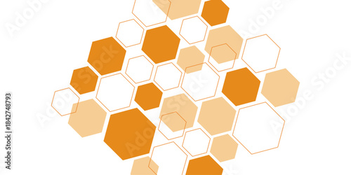 Orange high technology frame for design element