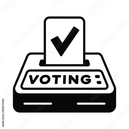 Casting vote in ballot box