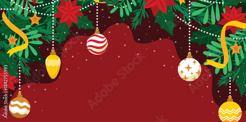 Christmas Decoration Vector Background