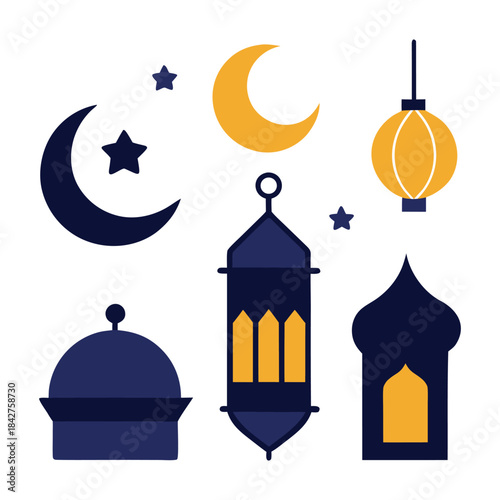 eid mubarak vector illustration