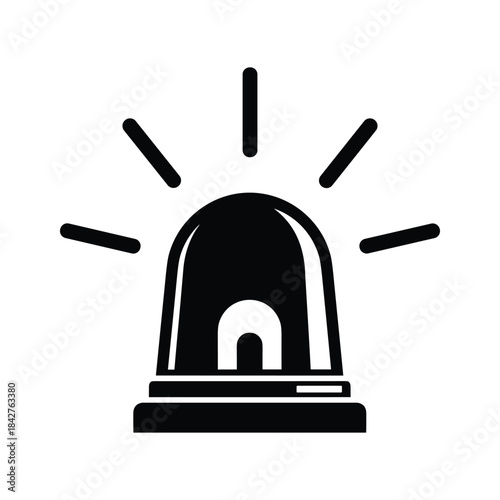 Emergency alert siren icon