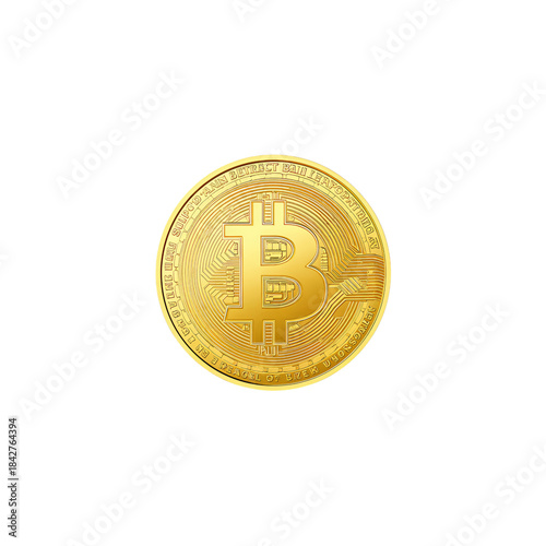 An Illustration of a Bitcoin Coin With the Bitcoin Logo on It