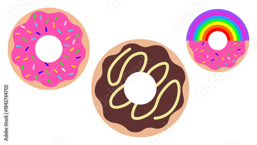 Pink and Chocolate Donut