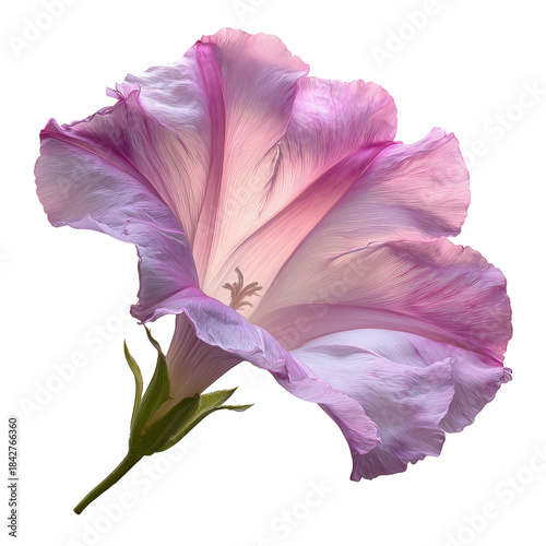 Flower With Pink and White Petals Showing Details of Nature in Clear Light