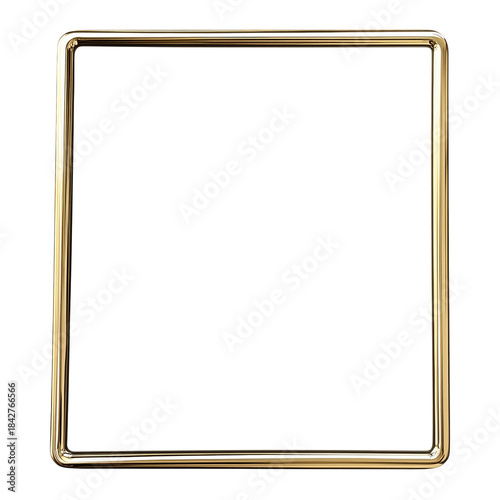 Art Frame With Golden Finish Suitable for Displaying Various Artworks or Phot...