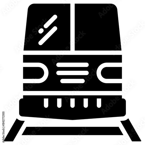 train icon isolated on white background. vector illustration icon for travel and vacation