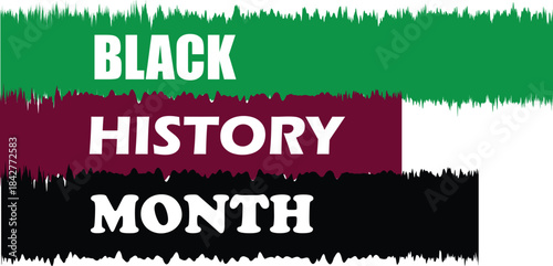 Black History Month. African American History. Celebrated annual. In February in United States and Canada. In October in Great Britain. Poster, card, banner, background. Vector illustration