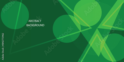 Colorful papercut abstract 3D background with gradient green square pattern combination bright color on background.  Futuristic  vector illustration   for banner, wallpaper, cover