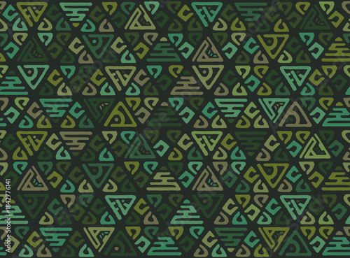 Ethnic seamless geometric p...