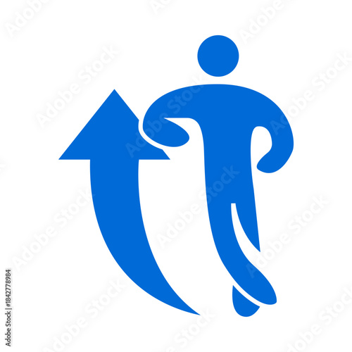 Personal Growth Achievement Icon Vector

Business Success Upward Arrows Illustration