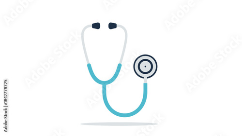 Health Illustration Stethoscope Icon for Medical Diagnosis and Healthcare