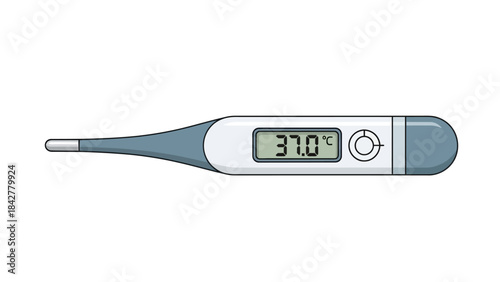 Digital Thermometer Displaying 37