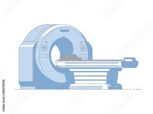 Medical Imaging Technology Computed Tomography Scan Illustration