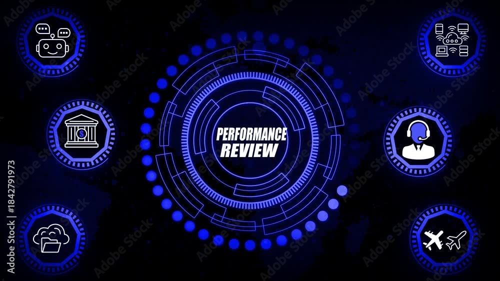 Performance Review Digital Interface Animation | Corporate Evaluation ...