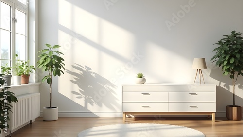 Minimal White Furniture Room Design
