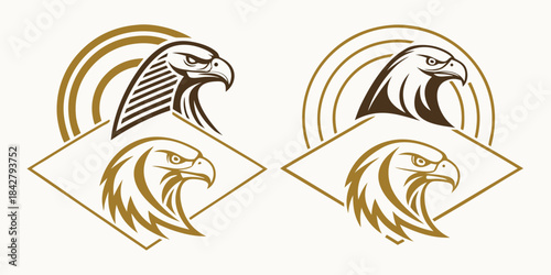 Mega Logo Collection – Abstract Modern Branding Symbols with Elegant Golden Gradient, Luxury Minimal Logo Marks, Premium Geometric Emblems and Corporate Identity Design Elements