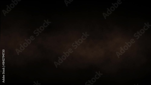 Brown Sand Dust and Soil Powder Smoke on Black Background. Fast Moving Sandstorm, Mist and Vapor Overlay, Seamless Looping 4K Motion Graphic.
Smoke on black background