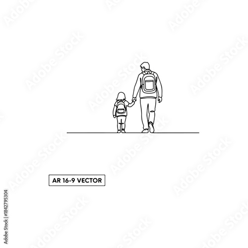 Two People Walking Together Outdoors On Path.